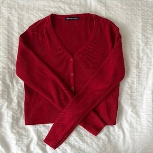 Brandy Melville red shannon sweater